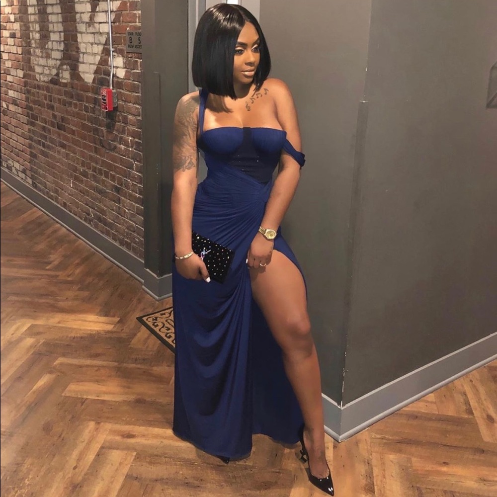 ISO blue dress